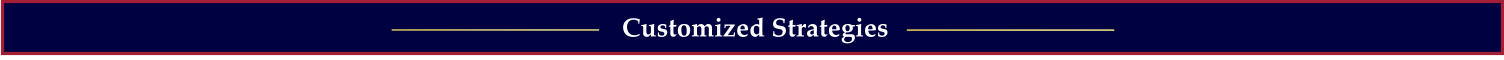 Customized Strategies