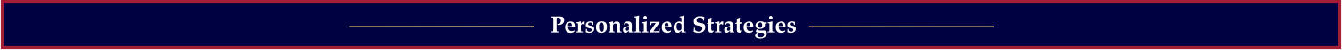 Personalized Strategies